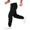 Heren Katoenen Joggingbroek met Manchetten, Elastische Taille, Stretch, Casual Atletische Broek voor Lente en Herfst