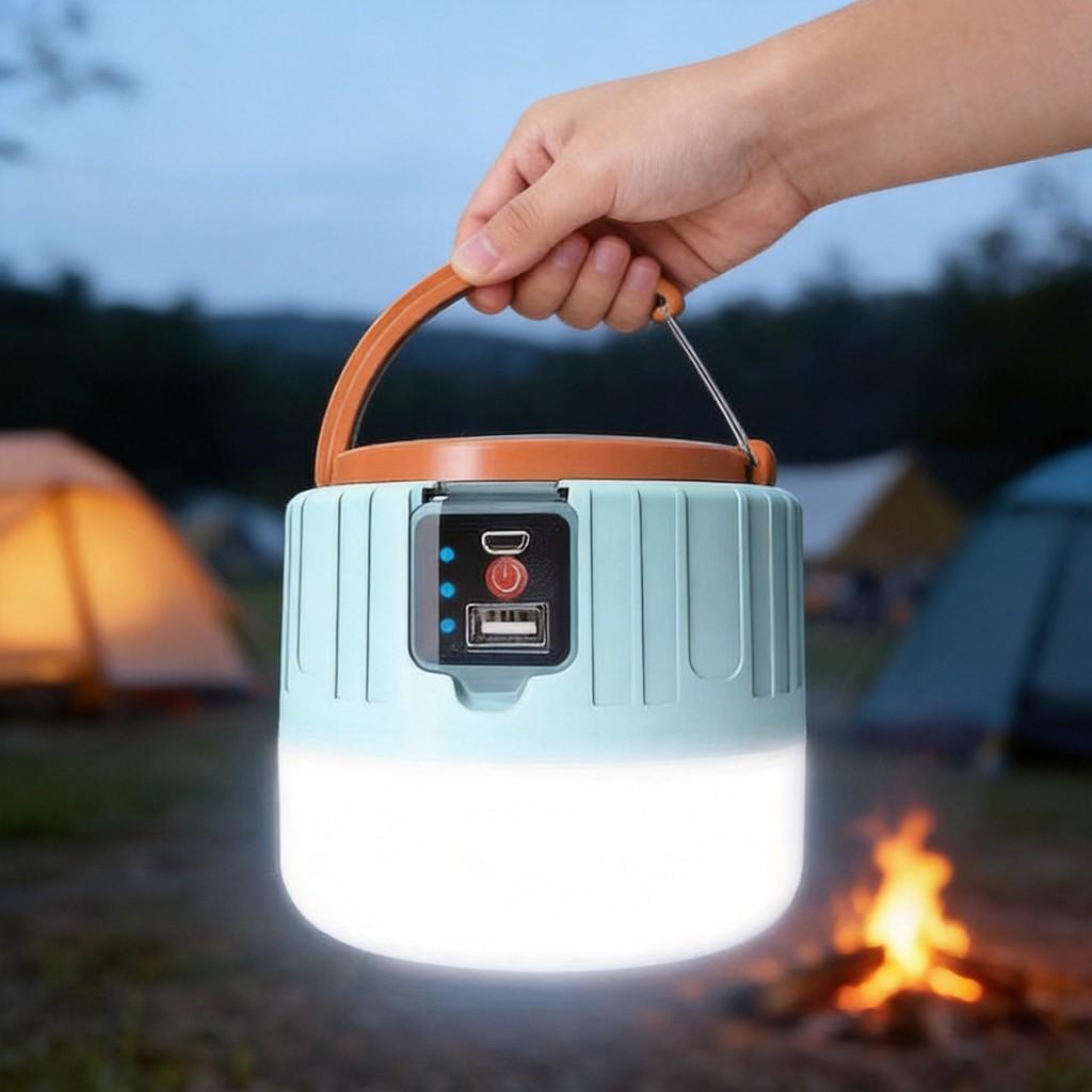 Camping Lantern With Led Solar Power Emergency Light For Outdoor Adventures