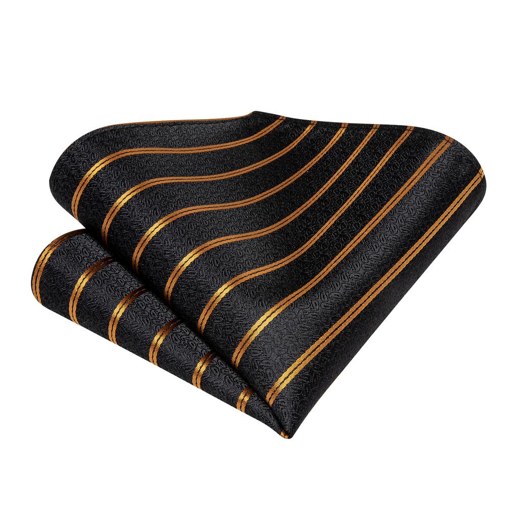 Új nyakkendő szett férfiaknak Arany ötvözet nyakkendőgyűrű Paisley virágos selyem szőtt nyakkendő szett bulira