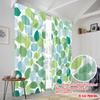 2pcs,2D Plane Printing Curtains Digital Printed Green Leafy Vines Versatile Durable Polyester (without Rod) Room Decor for