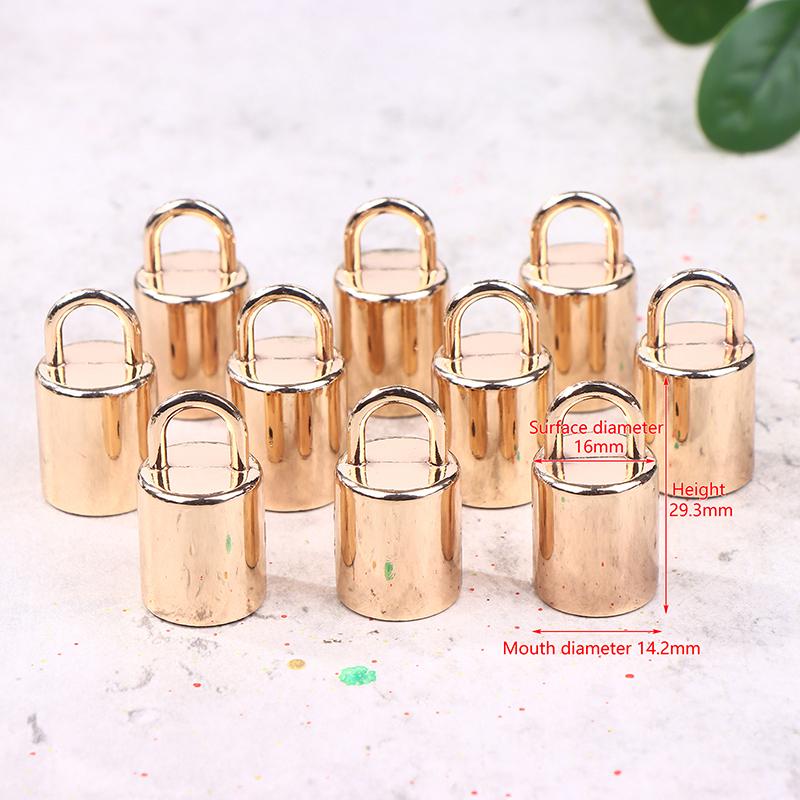 10 Stück 12/14 mm Metallschnallen Taschenriemen Quaste Kappe Quastenschnur Schnurstopper Verschlüsse DIY Hardware Zubehör