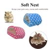 Cute Rabbit Mini Nest Cage Guinea Pig Mat Small Animal House Hamster Sleeping Bed Warm Pad