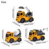 3 Kinds Inertial Engineering Vehicles Mini Model Toy Diecast Alloy Excavator Crane Bulldozer Pull Back for Boy Toys Gift for Kid
