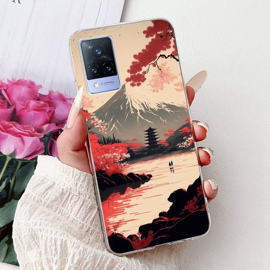Fashion Painting Case For Vivo V21 V21e 4G 5G Soft Silicone TPU Phone Cases For Vivo V21s V21 V21E Covers Bumpers