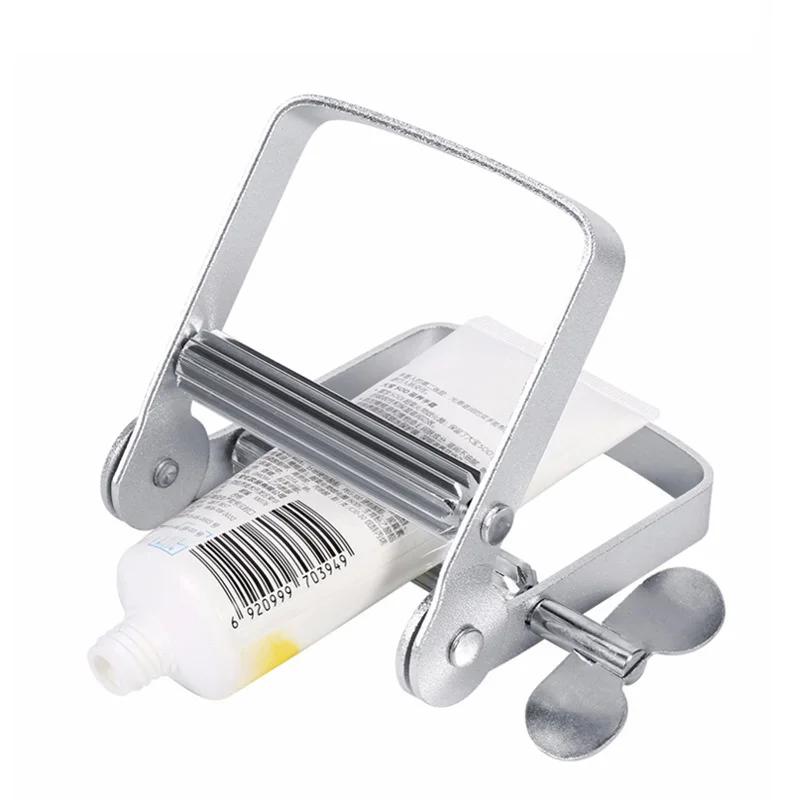 Lazy Toothpaste Dispenser Tube Squeezer Bathroom Metal Squeezer Tool Hair Color Dye Cosmetic Paint Squeezer Tube Tightener