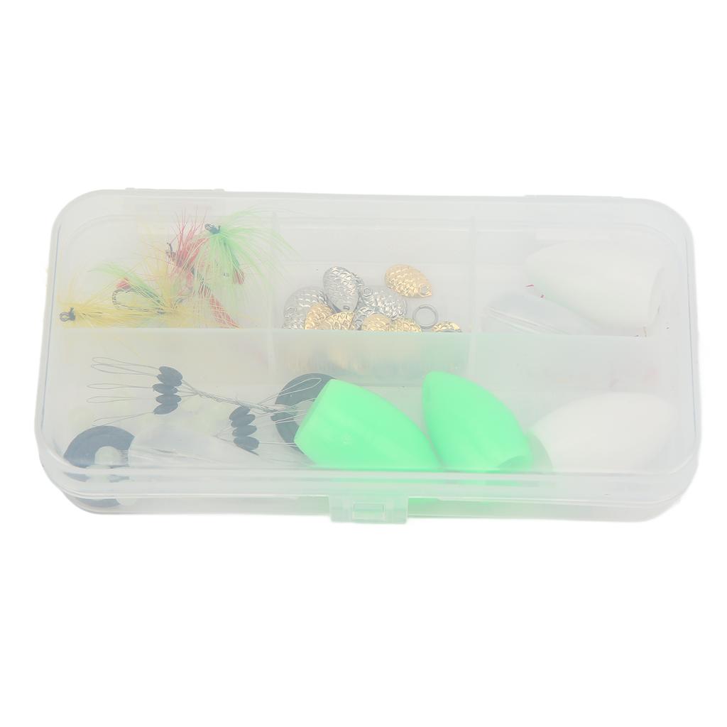 Fly Hook Throwing Set Simulation Fishing Lures Bait Kit with Floating and Slow Sinking Aids for Outdoor Fishing