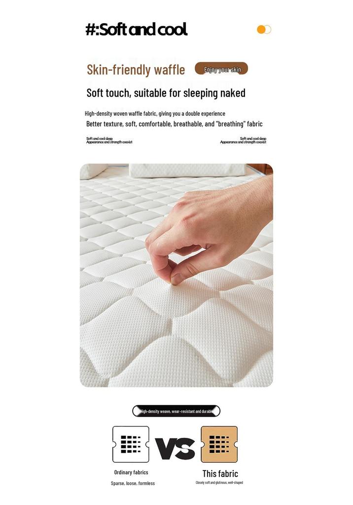 High Resilience Memory Foam Latex Mattress - Double Soft, Thickened for Dorm or Home Use.