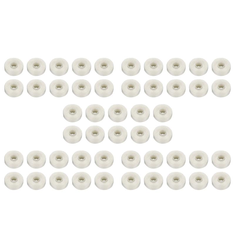 

50 Rolls 50M Flosser Oral Hygiene Teeth Cleaning Floss Spool Wax Mint Toothpick Flosser Care білий