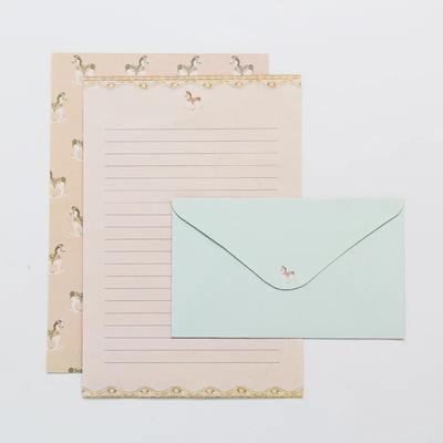 6 pezzi di carta da lettere, 3 pezzi di buste, set di buste di carta da lettere dolce, carta da lettere con simpatici animali, lettere per feste per amici