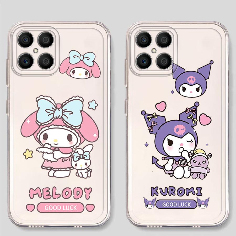 Sanrio Cute Melody Kuromi Soft Phone Cover Case for Honor X8b X7b X9a X8 X8a X9b 90 Lite