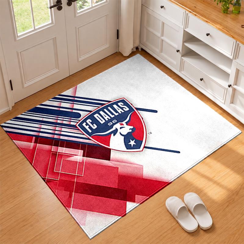 FC Dallas Carpet Door Mat for Living Room or Bedroom Protective Mat Under Chair Office Decoration Christmas Gift Birthday Present