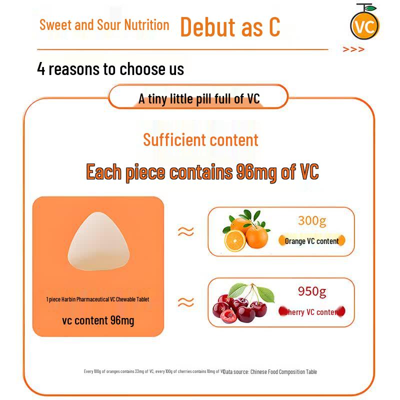 Harbin Pharma Natural Vitamin C Chewable Tablets