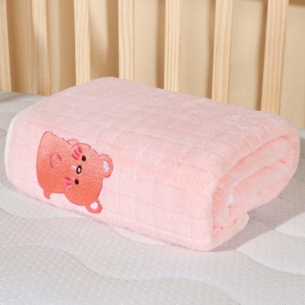 Ultra-Soft Quick-Dry Baby Bath Towel & Blanket - Coral Fleece, Thickened, No Shedding