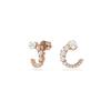 Matrix Rose Gold Hoop Earrings 5692264