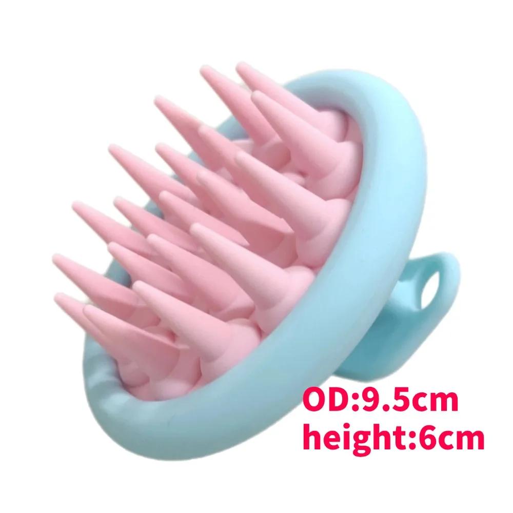 Silicone Shampoo Brush Hair Massager body scrubber Head Scalp Massage Comb Body Massage scrubber Bath Salon Hairdressing Tools