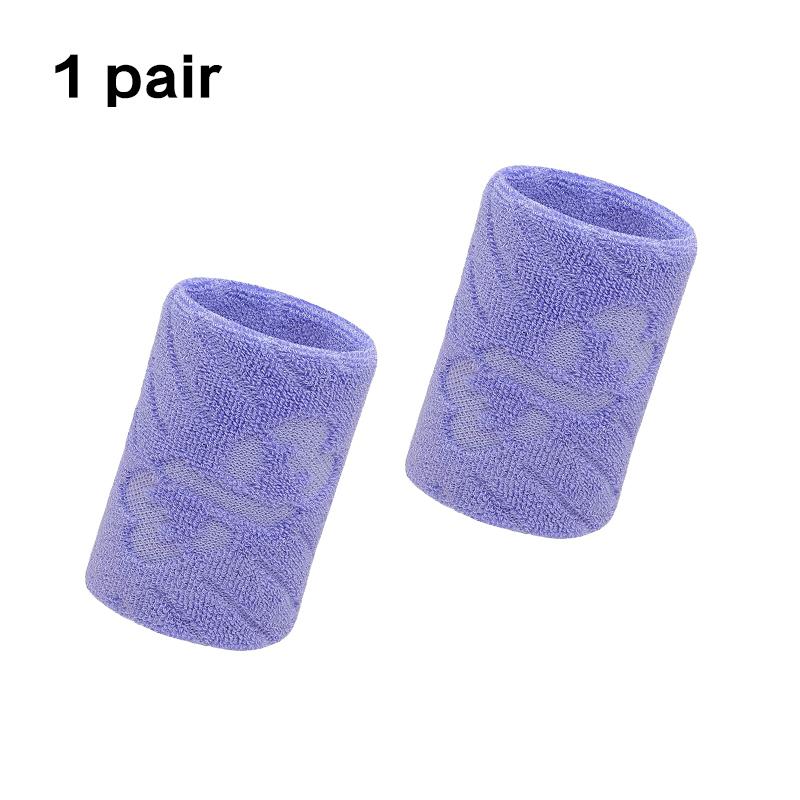 1 Pair Cotton Elastic Wristband Support Basketball Wrist Brace Wraps Men Kids Gym Fitness Powerlifting Tennis Sweat Absorption 1