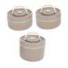 Insulated Lunch Container 304 Stainless Steel Sealed Multifunction Portable Round Thermal Bento Box