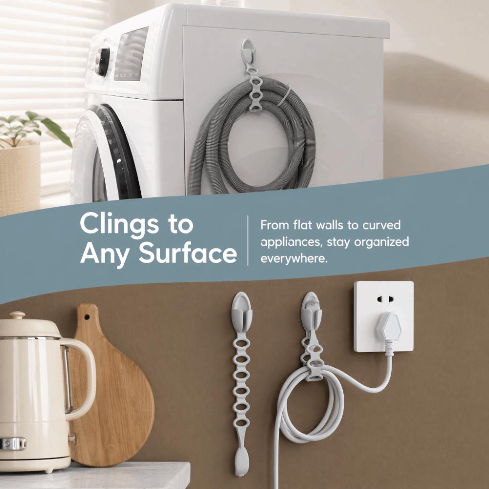 Traceless Silicone Cable Organizer Wall-Mounted Cord Wrapper Cable Wire Organizer Air Fryer