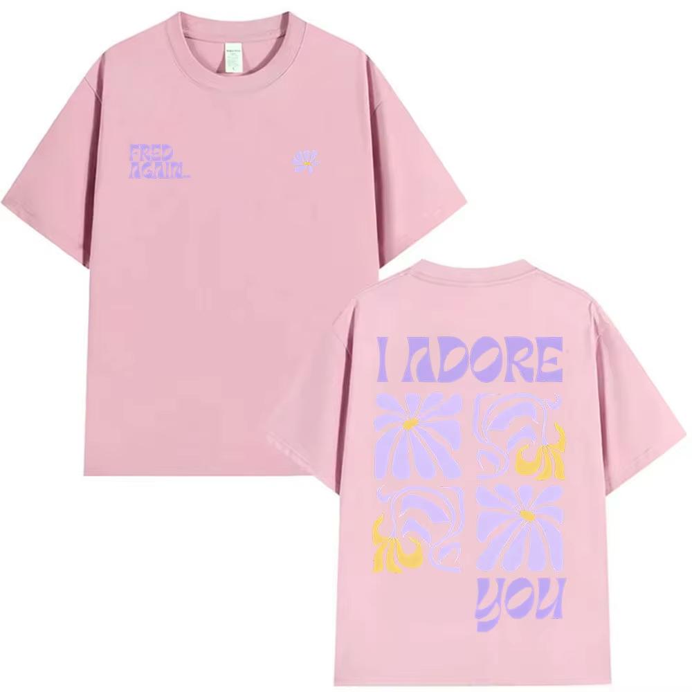 

Fred Again I Adore You Lyrics Print T Shirts Unisex Womens Harajuku Aesthetic Fashion Tshirt Vintage pure Cotton Hip Hop TShirt 4XL