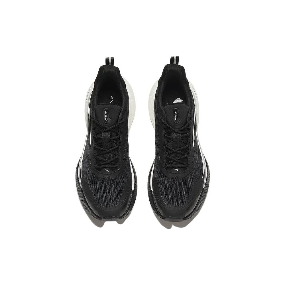 Anta C37 Series 4.0 Shock Absorbing Durable Low Top Running Shoes Men Sneaker Black Silver 912345538-5