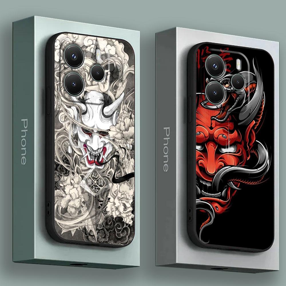 Phone Case for Xiaomi Redmi 15C 14C 12C 13C 4G Redmi Note 15 14 13 12 11 10 Pro Plus 12S Soft Cover Japanese Art Samurai Ninja