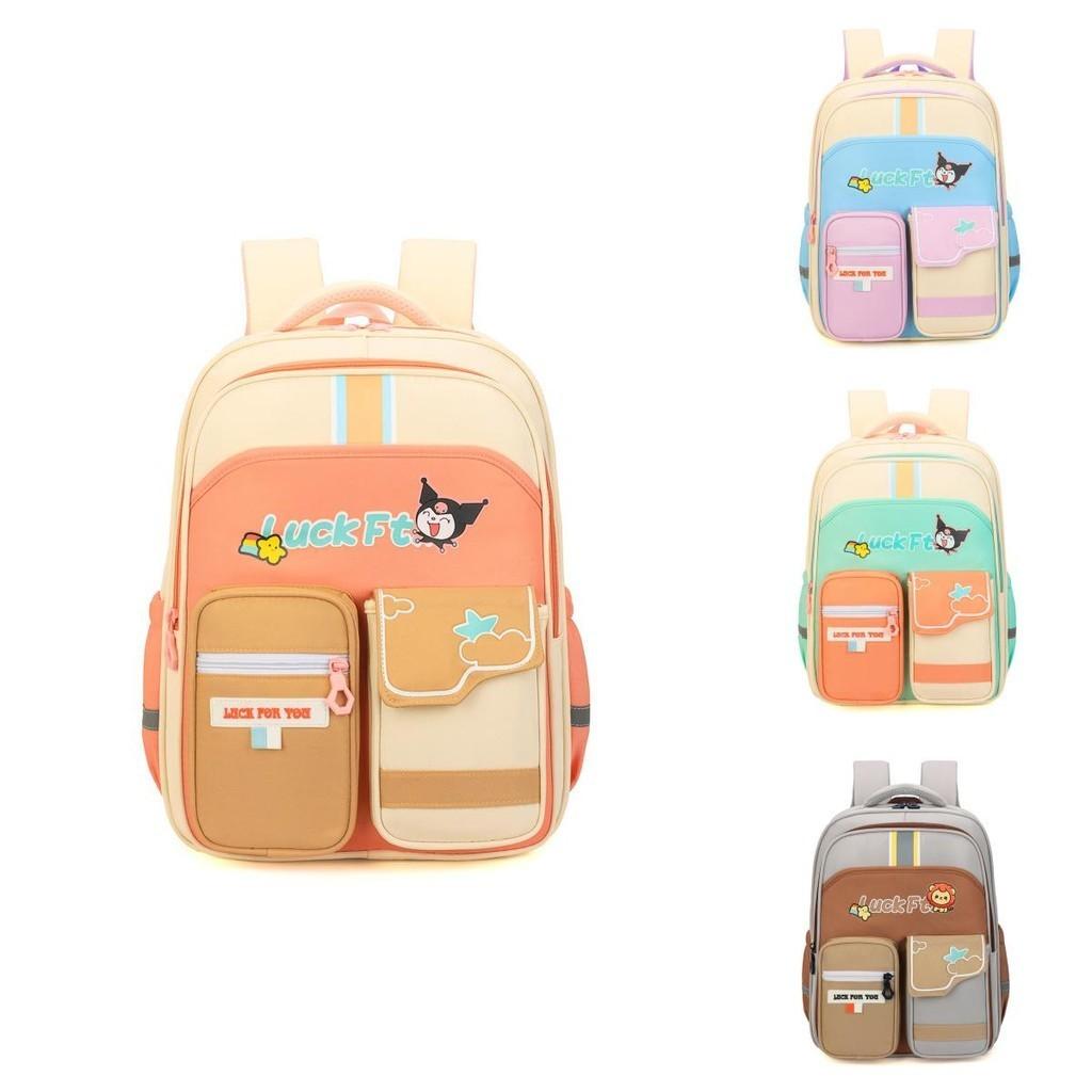 Adorable Multicolor Casual Backpack For Boys And Girls With Large Capacity For School Use