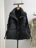 Plus Size Down Cotton Vest - Women's Stylish Sleeveless Jacket for Autumn/Winter