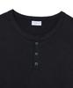 CGP Henley Neck Layered Short Sleeve T-Shirt - Black