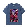 275 GSM Washed T-shirts 100% Cotton Oshi no Ko V2 Print Unisex Heavy Cotton T Shirt