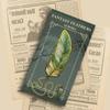 Vintage Feather Gold Stamped Metal Bookmark with Metal Chain Pendant Exquisite Bookmark Book Page Divider Office Stationery