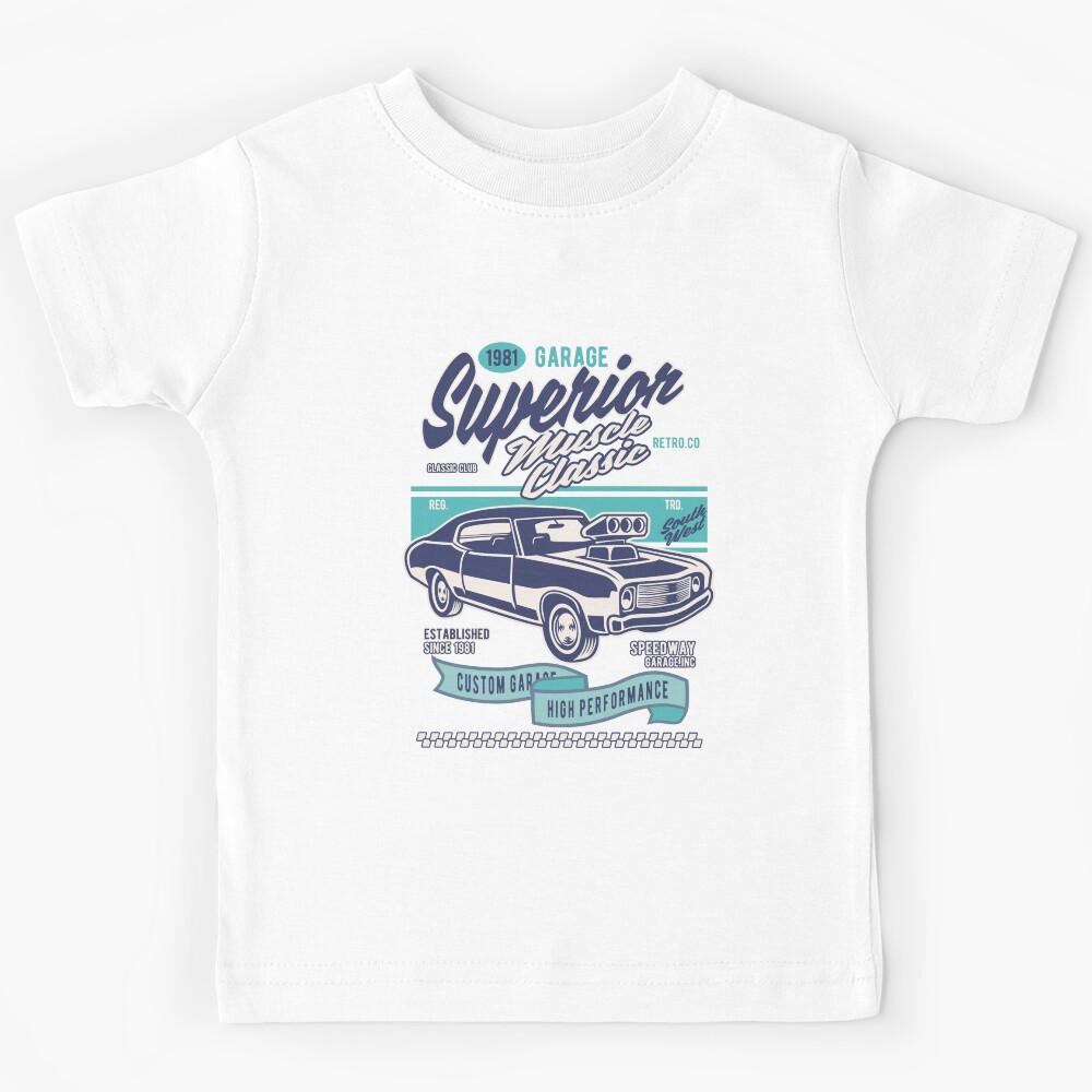 Superior Muscle High Performance American Vintage Classic Car Kids T-Shirt 120