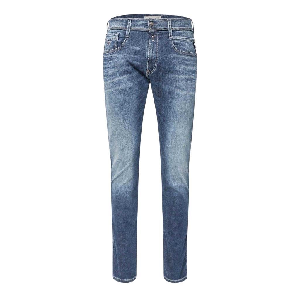 Replay Mens Anbass Cotton Slim Jeans
