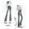 Spring High Waist Slim Stretch Retro Flared Pants