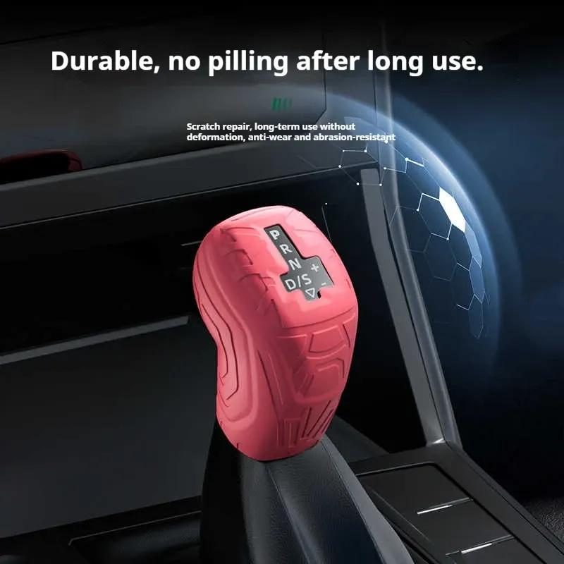 For Volkswagen Tacqua Car Silicone Automatic Gear Shift Knob Cover Tasteless Antislip Shifter Knob Protective Cover
