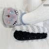 Rabbit Bear Pattern Kids Plush Slippers Cartoon Toddler Prewalkers New Baby Floor Socks  Home Wear