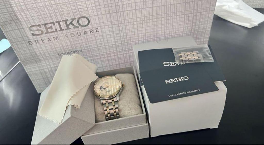 [USED] SEIKO Presage Watch Silver/Gold