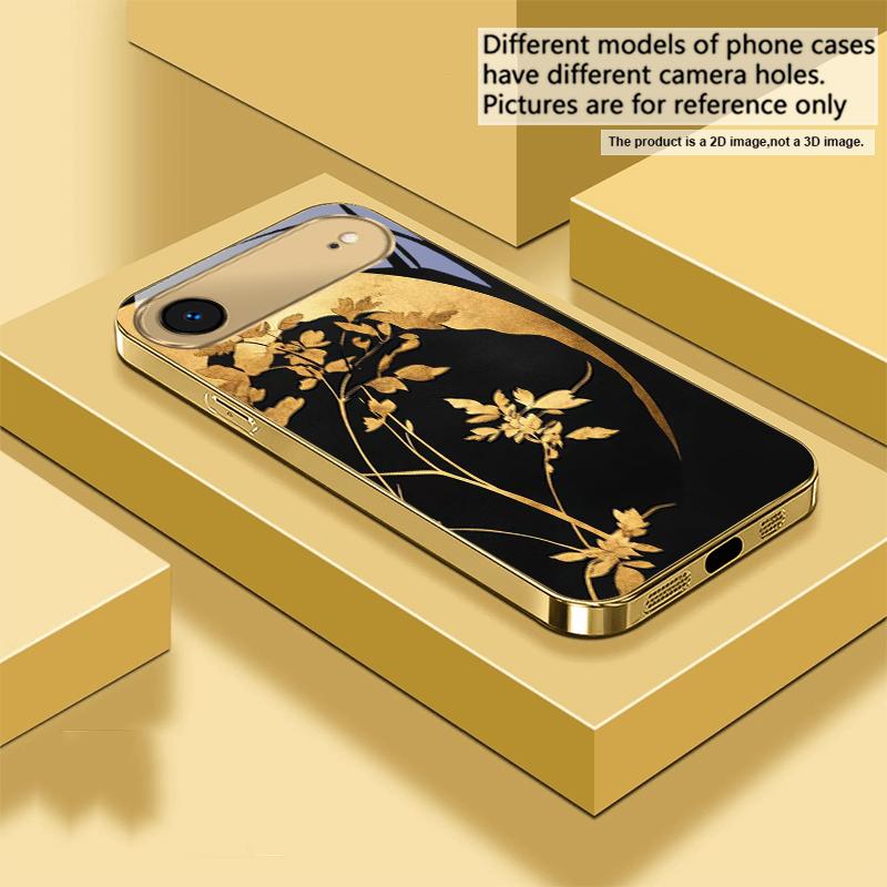 

Cypress Forest Scenery For IPhone 17Pro Max 16 17 Pro oMax 15 Pro 14 13 Plus 12Mini 11ProMax XR 16E Air Golden glass phone case iPhone XS