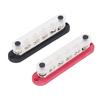2Pcs M8 300A 12 ‑ 48V Stromverteilungsblock Messing Edelstahl Sammelschienenklemmenblock für Auto Bo