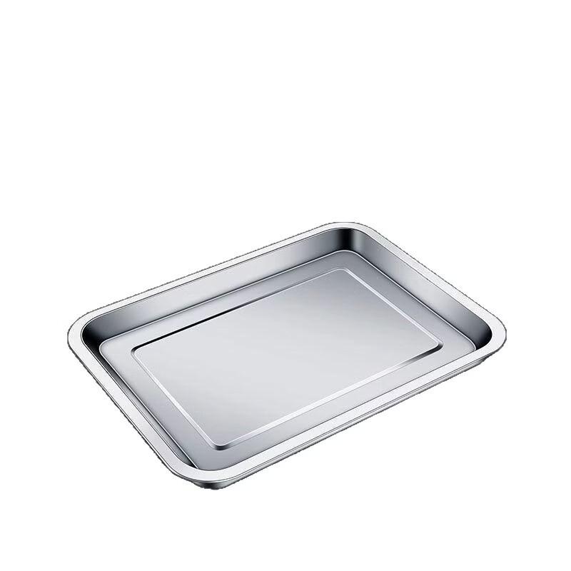 Wuhe Stainless Steel Shallow Rectangular Tray