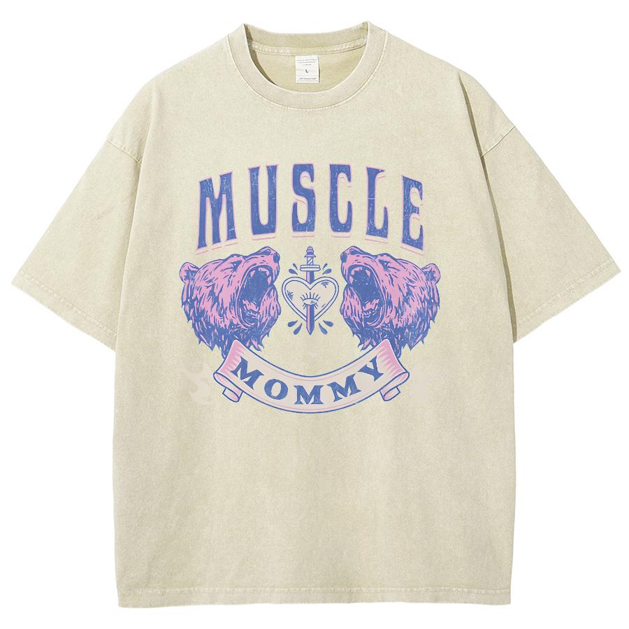 Simple Style Letter Print Women's T-Shirt Fashion Design Crew Neck Wash Denim Top Summer Short Sleeve