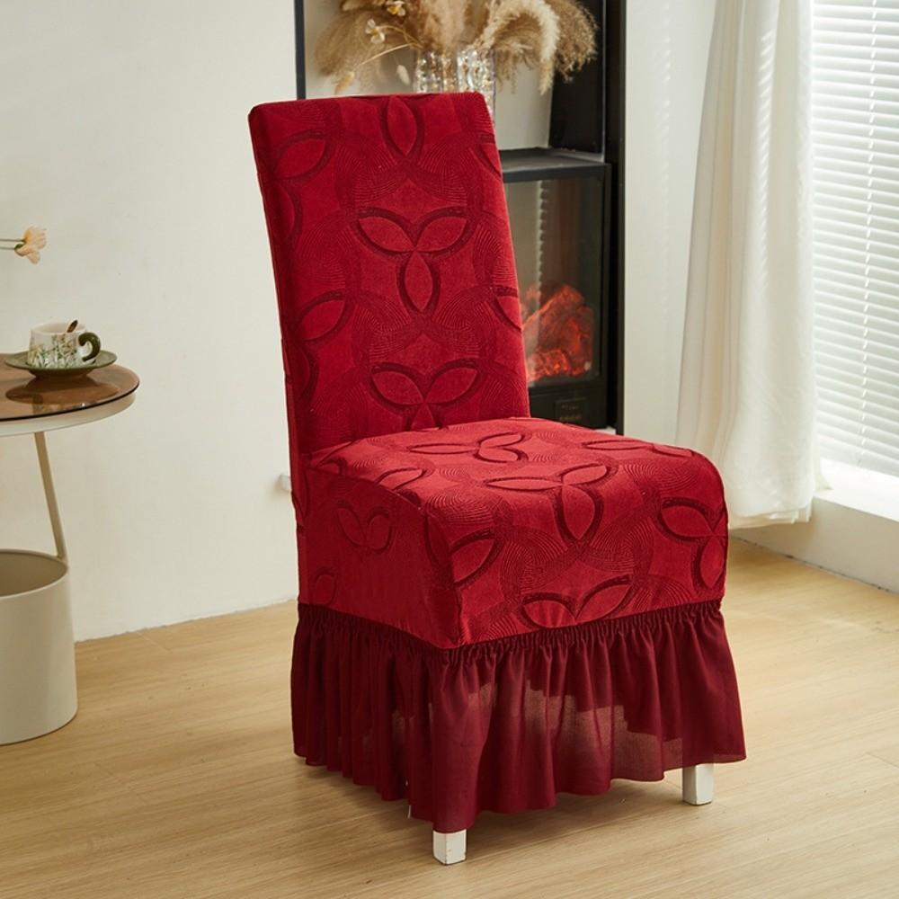 New Elastic Skirted Chair Cover Dustproof Removable Living Room Chair Cover Soft Thickened Wear-Resistan Seat Cover Universal