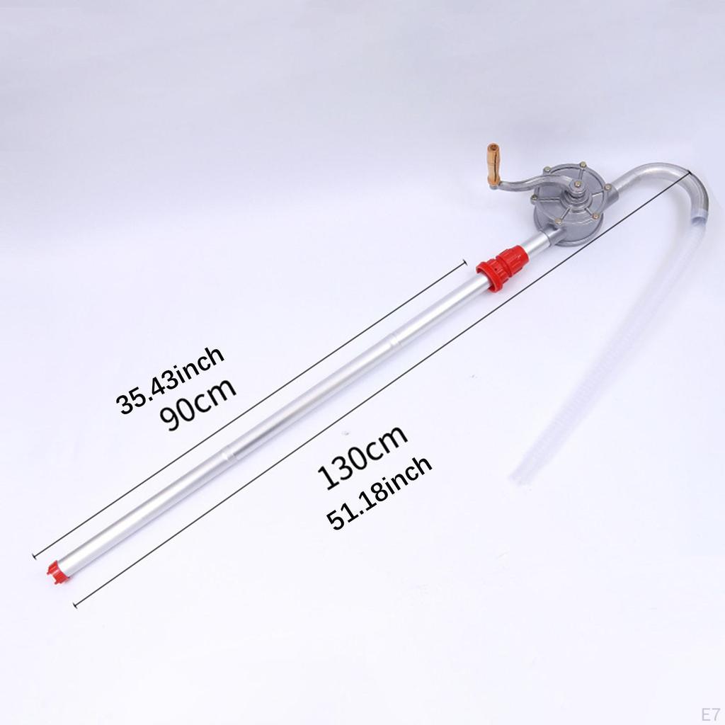 Crank-Driven Oil Transfer Pump for Drum Use with Strainer Included