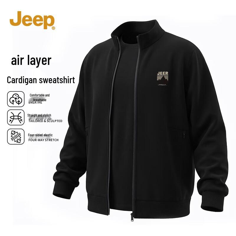 

JEEP Men s Spring Cardigan Jacket M