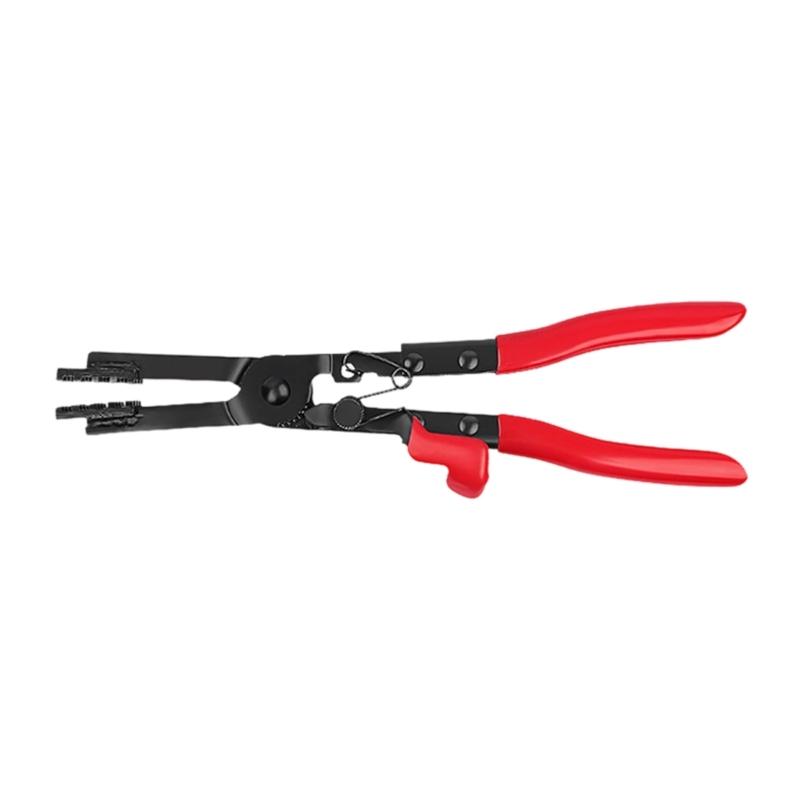 Heavy Duty Straight/Bend Hose Clamp Pliers with Locking Device for Quick Removal Installation Hard To Reach Hose Clamps