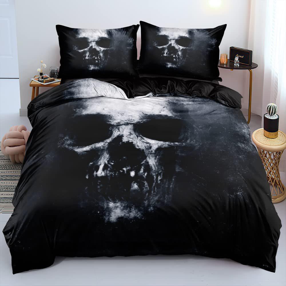 Black Game Handle Three-Piece Quilt Cover 3D Digital Printing Bedding Set Bed Cover