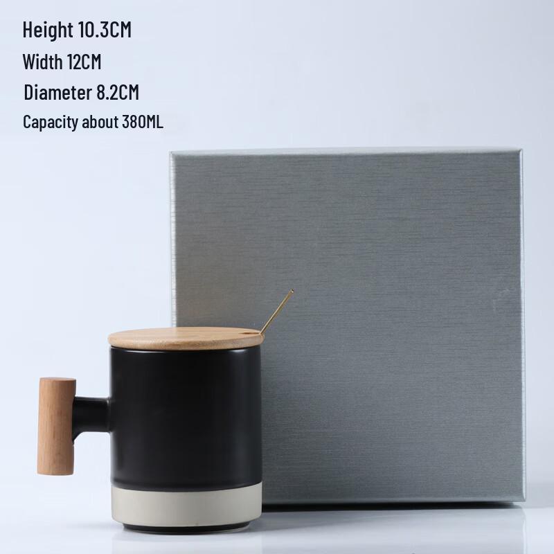 

Duoli Wooden Handle Ceramic Mug