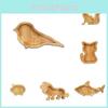 Adorable Wooden Animal Money Box With Transparent Design For Kids Saving Joy