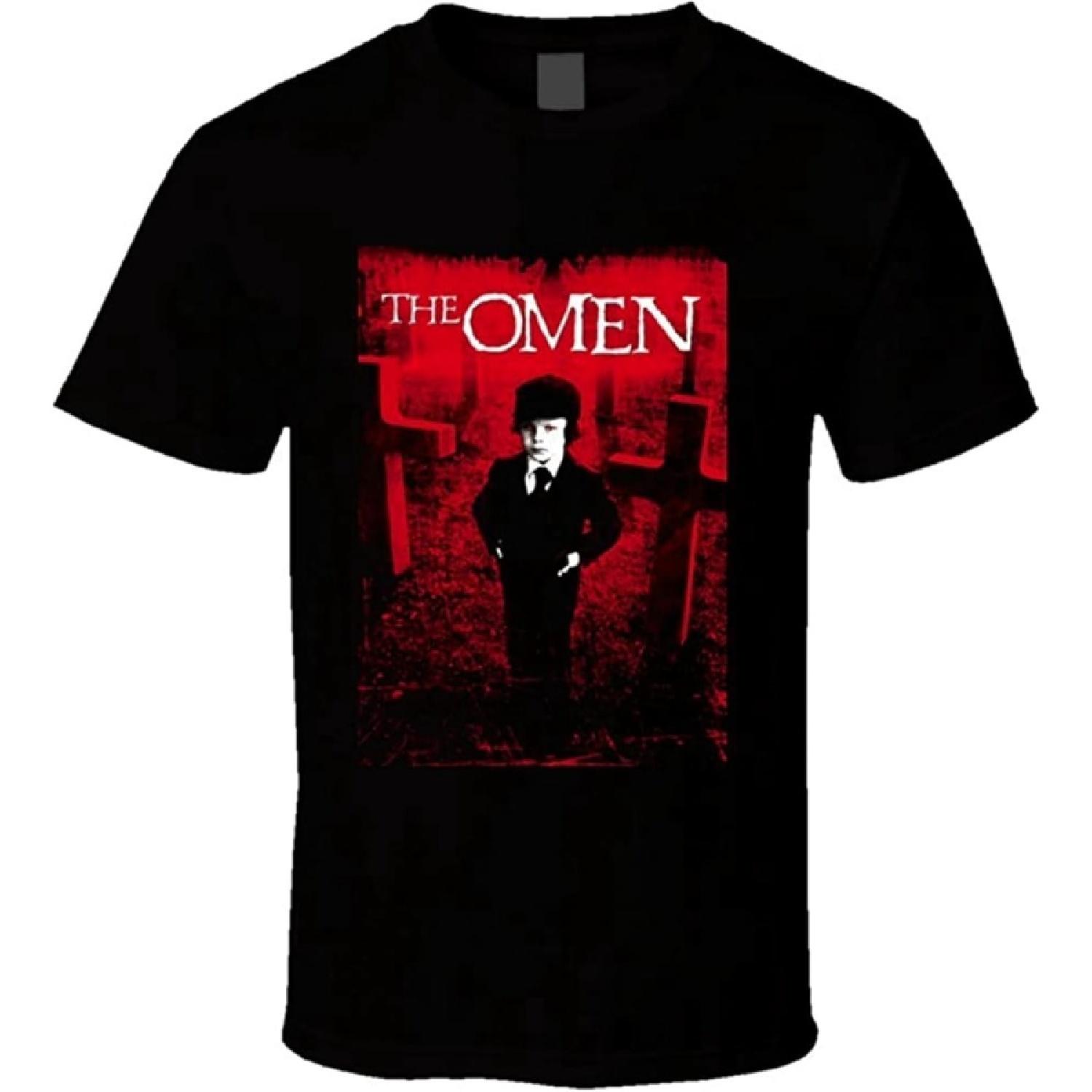NOTEE Men s Delifhted The Omen Cult Horror Movie T Shirt T-Shirts Black XXXXXL разноцветный
