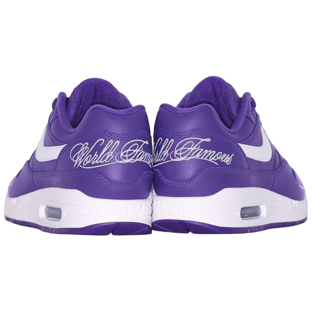 Supreme X Nike Air Max 1 87 SP Varsity Purple Unisex Sneakers White HF8813-500