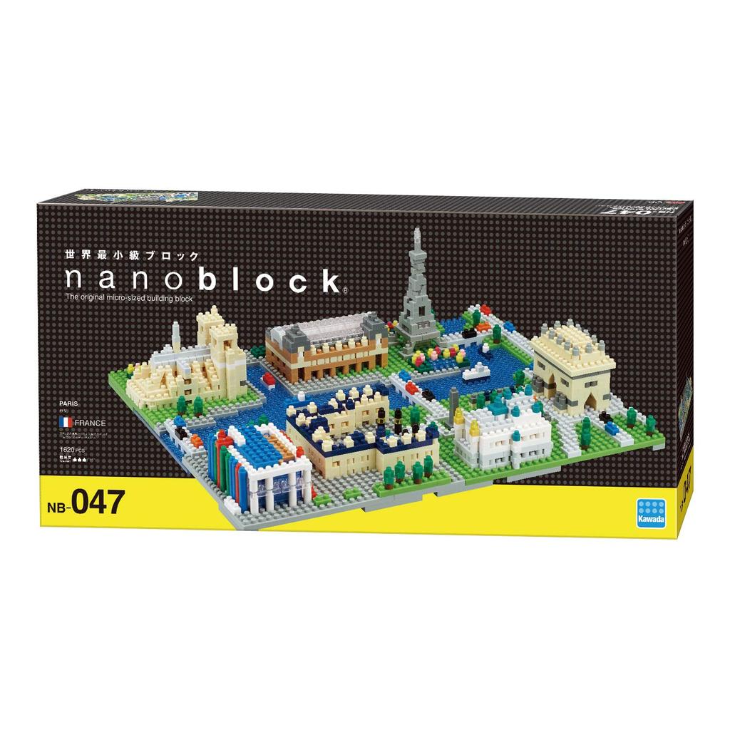 Kawada Nanoblock Paris 1620 dílků Interiérový koníček pro děti od 12 let NB-047